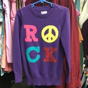 1989 PLACE Purple sweater M/M 7-8
